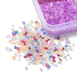 144g 12 Colors Transparent Electroplate Glass Beads&nbsp;GLAA-YW0001-93