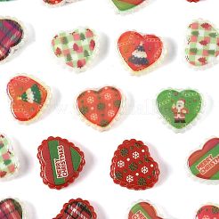 20Pcs Christmas Printed Opaque Acrylic Beads&nbsp;OACR-FS0002-53A