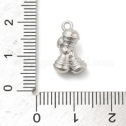 真鍮チャーム  骨のチャーム  プラチナ  14.5x9x7mm  穴：1.5mm&nbsp;LS-KK-I380-12P