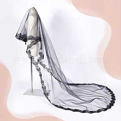 Cloth Mesh Bridal Veils&nbsp;OHAR-WH0033-016A