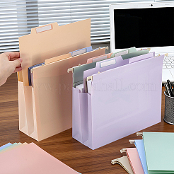 PPプラスチック製吊り下げファイルポケット1袋  紙のステッカー付き  長方形  300x240~245x10mm&nbsp;AJEW-PH0009-96A