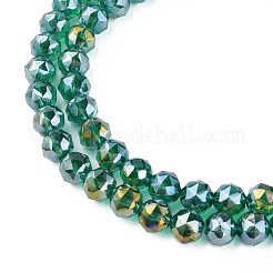 Electroplate Transparent Glass Beads Strands&nbsp;EGLA-N002-34B-G05