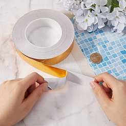 ペットのプラスチックエッジバンディング  DIYテーブル用の粘着ベニヤエッジトリム  戸棚  家具  装飾トリム  ゴールド  30x0.1mm  約50m /ロール&nbsp;DIY-WH0578-01E