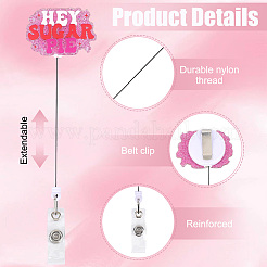 9Pcs Acrylic & ABS Plastic Badge Reel&nbsp;HJEW-ME00145