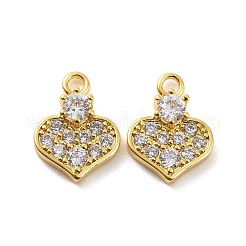 Brass Micro Pave Cubic Zirconia Charms&nbsp;KK-E068-VF186