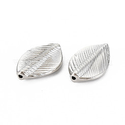 チベット風合金ビーズ  オーバル  カドミウムフリー＆鉛フリー  プラチナ  18.5x12x4mm  穴：1mm  約450個/1000g&nbsp;TIBEB-N005-043