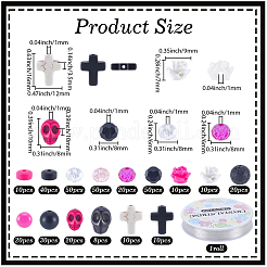 DIY Gothic Style Stretch Bracelet Making Kits&nbsp;DIY-SC0033-42