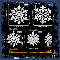 Plastic Pendant Decorations&nbsp;HJEW-SC0001-73B