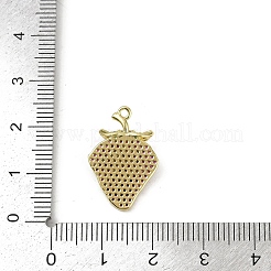 Brass Micro Pave Cubic Zirconia Pendants&nbsp;KK-M322-48G-03