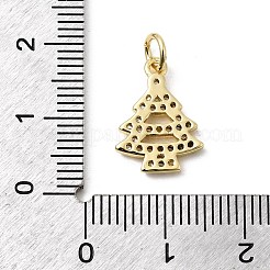 Brass Micro Pave Cubic Zirconia Pendants&nbsp;KK-L262-09G