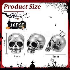 10Pcs Halloween 304 Stainless Steel Beads&nbsp;STAS-UN0064-08