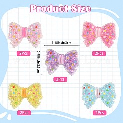 10Pcs 5 Colors Acrylic Cabochons&nbsp;MACR-SZ0001-92
