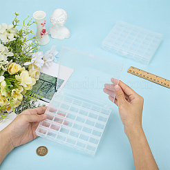 2Pcs Polypropylene(PP) Grid Bead Containers&nbsp;CON-DJ0001-27