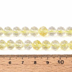 Crackle Transparent Glass Beads Strands&nbsp;X1-GLAA-N063-8mm-08