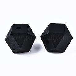 Faceted Unfinished Wood Beads&nbsp;WOOD-WH0014-01-E-A