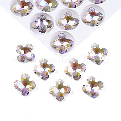 Electroplated Glass Charms&nbsp;EGLA-N006-060