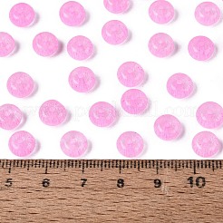 Fgbグレードaドローベンチスタイルガラスシードビーズ  ロンデル  模造キャットアイビーズ  ショッキングピンク  7.5x4.5mm  穴：1.2~1.4mm  約1250個/ポンド&nbsp;SEED-Q040-02A-16
