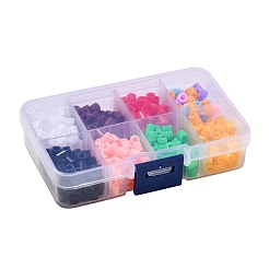 11色ヒューズビーズキット  混合形状のabcプラスチックペグボード付き  アイロン用紙とプラスチックピンセット  クリスマステーマ  ミックスカラー  5x5mm  穴：3mm  660pc&nbsp;DIY-X0295-02A-5m