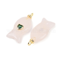 Natural Rose Quartz Pendants&nbsp;X-G-Z134-06G-04