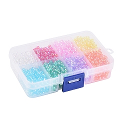 8 Colors Eco-Friendly Transparent Acrylic Beads&nbsp;MACR-X0020-04-4mm