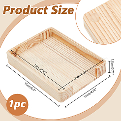 Pine Wood Sticky Note Holder&nbsp;AJEW-WH0475-83