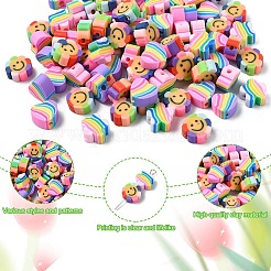 90Pcs 3 Styles Handmade Polymer Clay Beads&nbsp;CLAY-YW0002-37