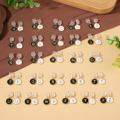 プラスチック携帯防塵プラグ  合金エナメルペンダント付き  文字I  28mm&nbsp;HJEW-TADJ0007-09