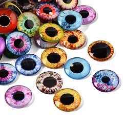 Printed Transparent Glass Cabochons&nbsp;GL-CBAA22A-08