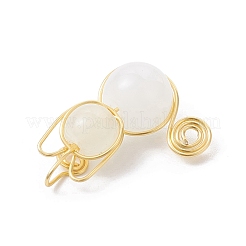 Imitation Jade Glass Beads Pendants&nbsp;PALLOY-JF02480-02