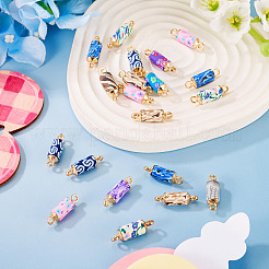 20Pcs Polymer Clay Column Links Connector Charms&nbsp;CLAY-TADJ0001-02