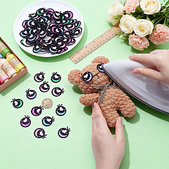 180 Pairs 6 Styles Felt Craft Doll Eye&nbsp;DIY-NB0016-21