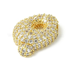 Rack Plating Brass Clear Cubic Zirconia Pendants&nbsp;KK-S378-01G-Q