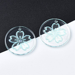 Transparent Resin Pendants&nbsp;RESI-N030-004B