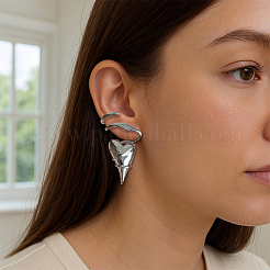 2 Pairs 2 Colors Alloy Heart Stud Earrings&nbsp;EJEW-GO0001-24