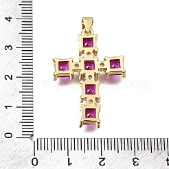 Brass Pave Cubic Zirconia Pendants&nbsp;CU-CBAE7DF-11G-C06