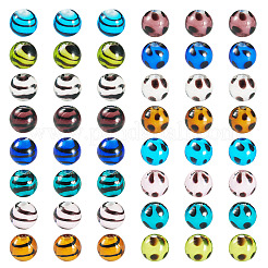 64Pcs 16 Styles Handmade Lampwork Beads&nbsp;LAMP-TA0001-59A