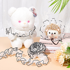 Polyester Pleated Lace Trim&nbsp;SRIB-FG0001-08