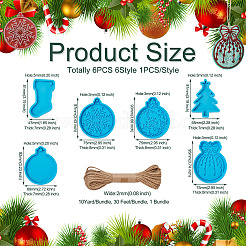 6Pcs Pendant Silicone Molds&nbsp;DIY-BG0001-60