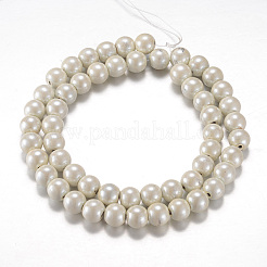 Magnetic Synthetic Hematite Bead Strands&nbsp;G-A165D-8mm-01