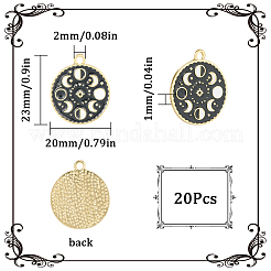 Alloy Enamel Pendants&nbsp;ENAM-SC0004-03