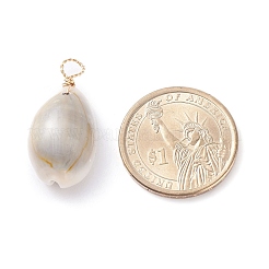 Natural Cowrie Shell Dyed Pendants&nbsp;X-PALLOY-JF01206