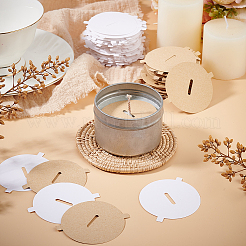 240Pcs 2 Colors Paper Candle Lids&nbsp;FIND-GA0004-01