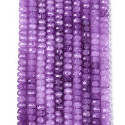 Imitation Jade Crackle Glass Beads Strands&nbsp;GLAA-N068-01A-A10