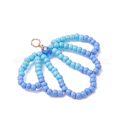 3Pcs Glass Seed Beaded Shell Shapes Pendants&nbsp;PALLOY-MZ01174