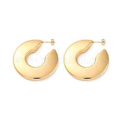 C-Shaped 304 Stainless Steel Stud Earrings&nbsp;EJEW-A125-21G