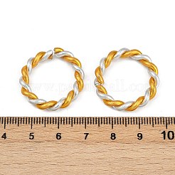 アルミクイックリンクコネクター  ツイストラウンドリング  ゴールデンロッド  24~24.5x3.5~4mm  内径：17~17.5mm&nbsp;ALUM-H002-01-05