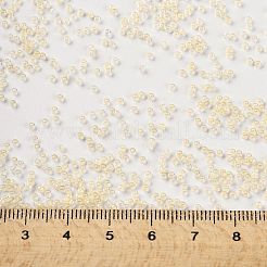 TOHOラウンドシードビーズ  日本製シードビーズ  （352)つの内側の色のクリスタル/バターイエロー  15/0  1.5mm  穴：0.7mm  約3000個/10g&nbsp;X-SEED-TR15-0352