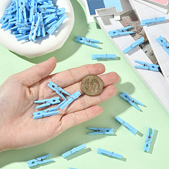 100Pcs DIY Wood Photo Paper Craft Clips&nbsp;AJEW-SP0003-42B