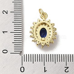 Brass Micro Pave Cubic Zirconia Pendants&nbsp;KK-E092-29G-03