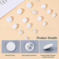 100Pcs 4 Styles 1-Hole Cloth Buttons&nbsp;BUTT-CY0001-09A